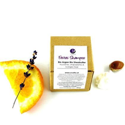 Festes Shampoo BIO Argan BIO Sheabutter-trockenes