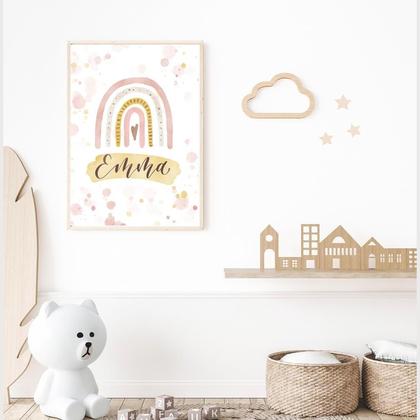 Geburtsposter Regenbogen