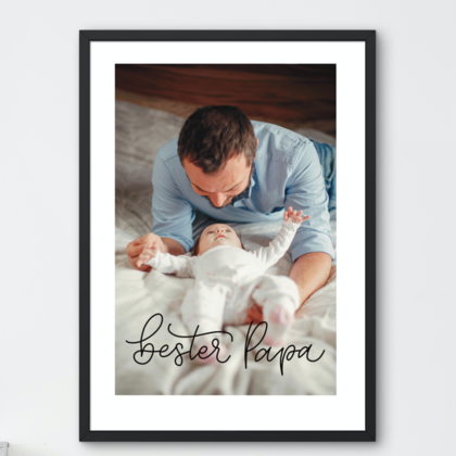Poster für Papa - Lieblingsfoto personalisierbar mit Handschrift - Image 2