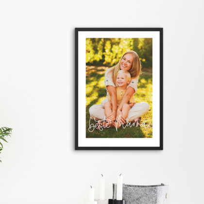 Poster für Mama - Lieblingsfoto personalisierbar mit Handschrift