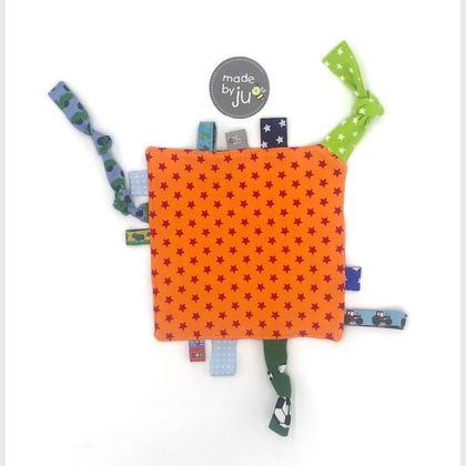 SPIELTUCH (mit KNISTERTEIL und vielen ETIKETTEN) - Autos bunt - Image 2