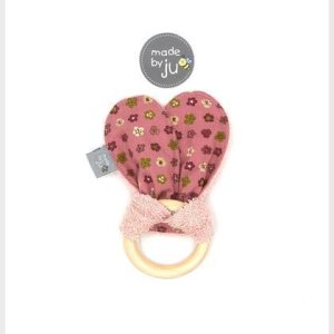 GREIFRING (mit KNISTEROHR) – Blümchen altrosa