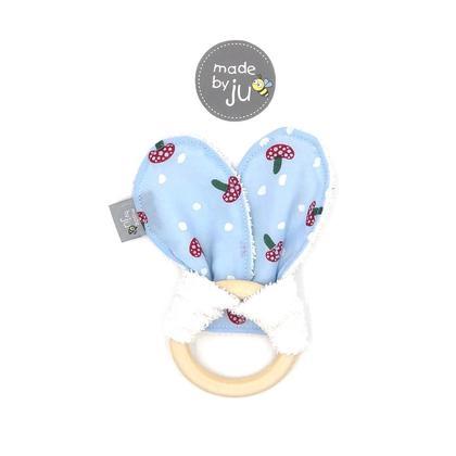 GREIFRING (mit KNISTEROHR) - Glückspilz blau