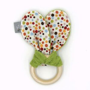 GREIFRING (mit KNISTEROHR) – Pünktchen weiss