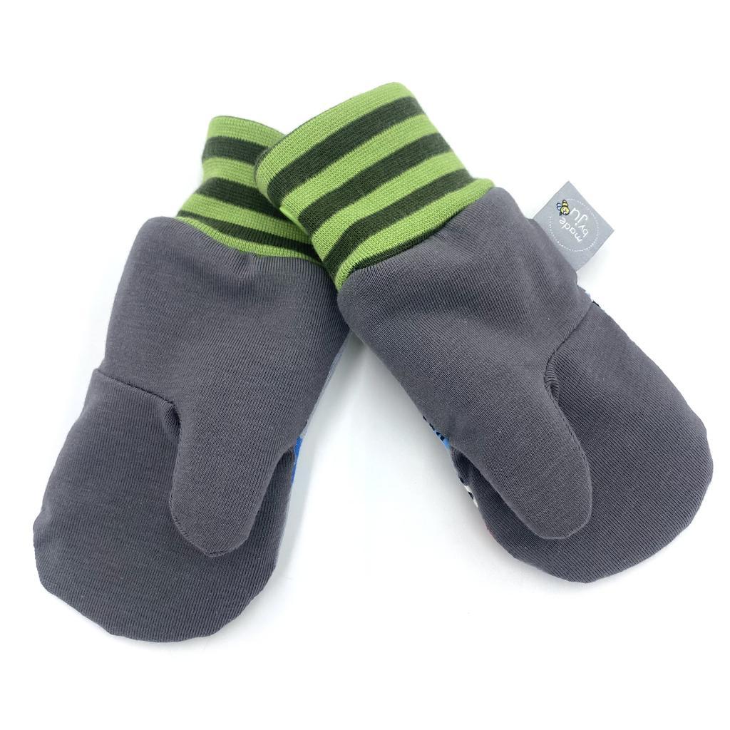 FÄUSTLINGE TRAKTOR grau - Größe wählbar (warm gefüttert) - Image 3