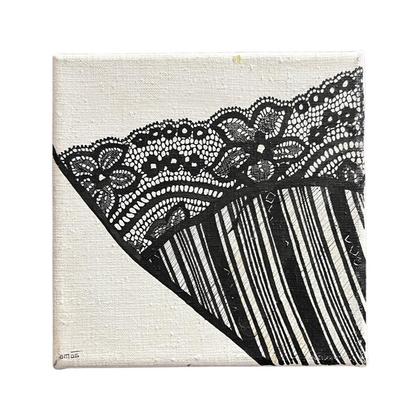 Graphik - Wandbild "kleines Schwarzes" auf Leinwand