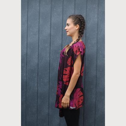 Shirtkleid "Pink Leaves" - Image 2