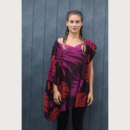 Shirtkleid "Pink Leaves"