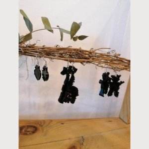 Ohrring „black pearl“