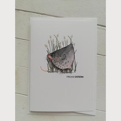 Osterkarte "Henne"