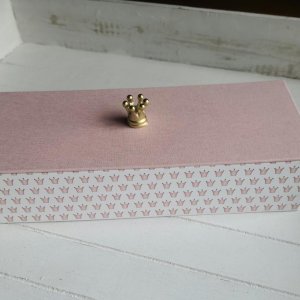 Geschenkschachtel mit Deckel „Krönchen“