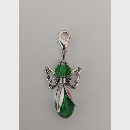 Anhänger Engel - Schutzengel - Perlenengel - grün