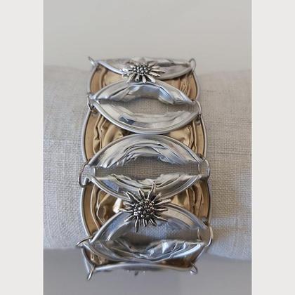 upcycling: Trachten - Armband aus Kaffeekapseln - gold