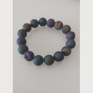 Armband – Regenbogen „Druzy“ Achat