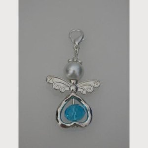 Anhänger Engel – Schutzengel – Perlenengel – hellblau