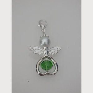 Anhänger Engel – Schutzengel – Perlenengel – grün