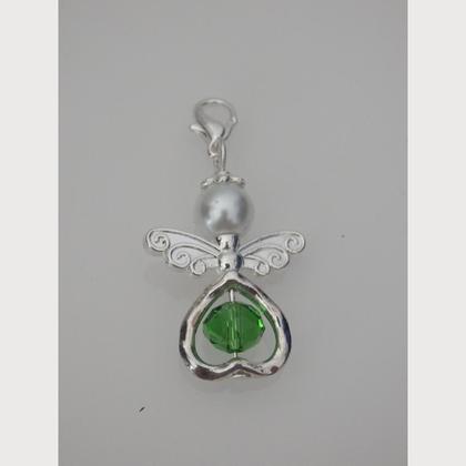 Anhänger Engel - Schutzengel - Perlenengel - grün