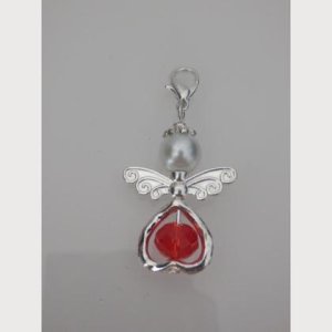 Anhänger Engel – Schutzengel – Perlenengel – rot