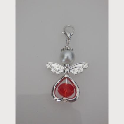 Anhänger Engel - Schutzengel - Perlenengel - rot