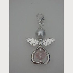 Anhänger Engel – Schutzengel – Perlenengel – rosa