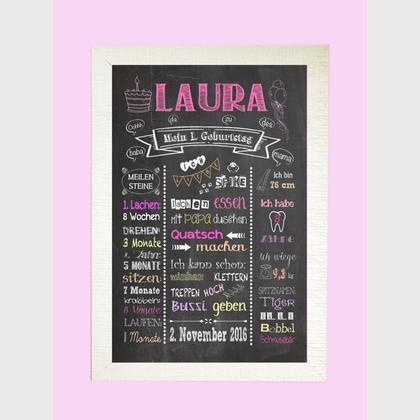 A3 Kunstdruck zum 1. Geburtstag - Image 2