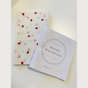 Wiener Wachstuch Gr. XL Erdbeeren klein