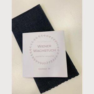 Wiener Wachstuch Gr. M Uni marineblau