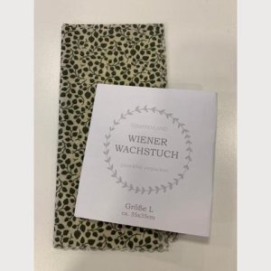 Wiener Wachstuch Gr. L Blumenranken grün