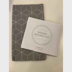 Wiener Wachstuch Gr. XL Cube grau