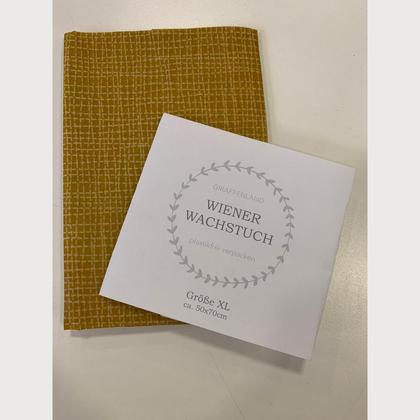 Wiener Wachstuch Gr. XL Linien gelb