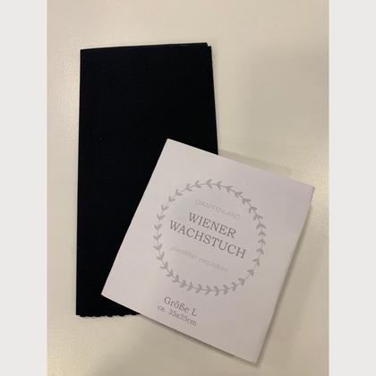 Wiener Wachstuch Gr. L Uni marineblau