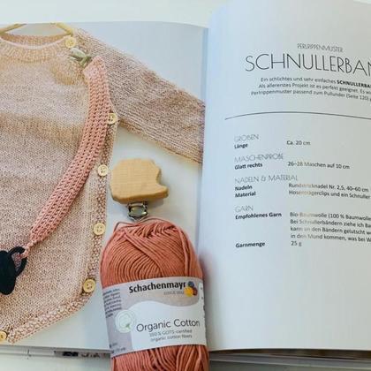 Strickset | Schnullerband in rosé