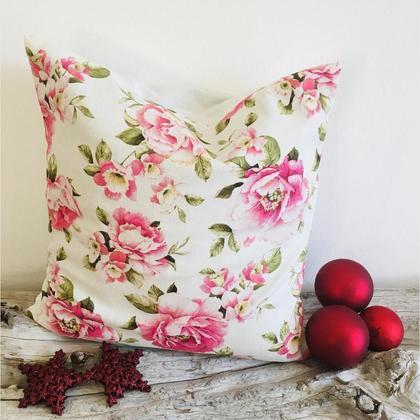 Zirbenkissen rosa Rosen