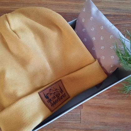 Haube und Kirschkernkissen