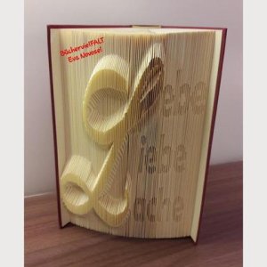 Lebe, Liebe, Lache – gefaltetes Buch