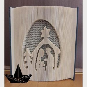 Weihnachtskrippe – gefaltetes Buch