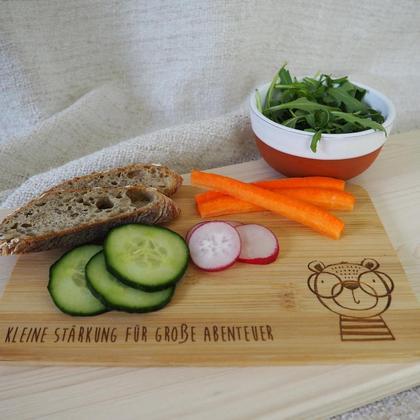 Jausenbrett Kinder (Motiv Bär)