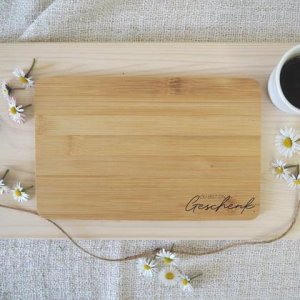 Du bist ein Geschenk… Frühstücksbrettchen für Mama