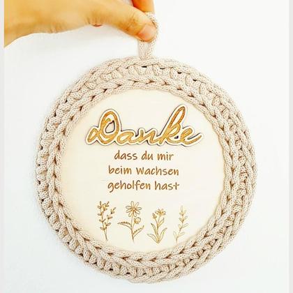 Holzschild mit 3D-Optik