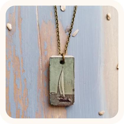 Halskette "Segelboot"