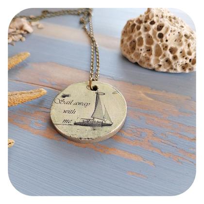 Maritime Halskette "Sail away"