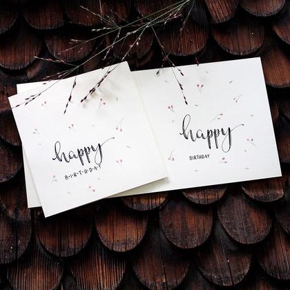 Karte 'happy birthday'