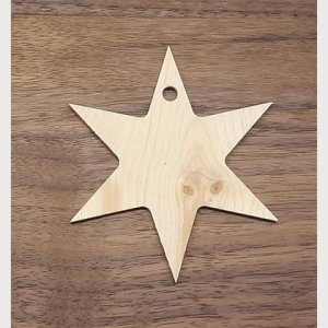 Stern aus Zirbenholz 8 Stück im Set
