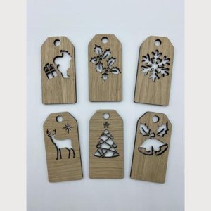 Geschenkanhänger aus Holz