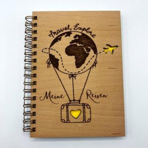 Reisetagebuch Meine Reisen – Holztagebuch