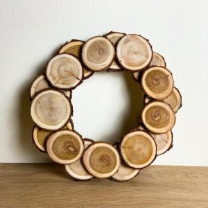 Türkranz aus Lärchenholzscheiben