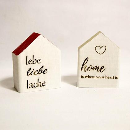 Deko-Häuschen mit Gravur