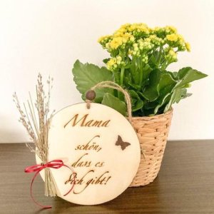 Holzschild „Mama schön, dass es dich gibt“