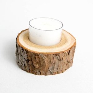 Teelichthalter Lärchenstumpf 2-3cm