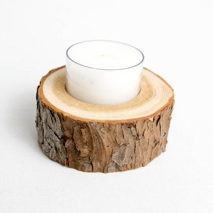 Teelichthalter Lärchenstumpf 2-3cm